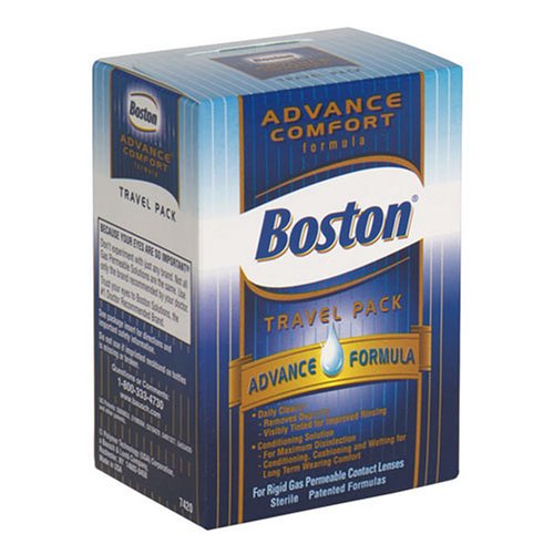 Boston Advance Comfort Formula Travel Pack for Rigid Gas Permeable Contact Lenses (Pack of 3) image