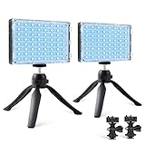 GVM RGB Camera Light, 2 Packs Led Video Light Panel