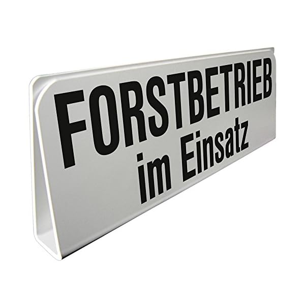 Klemmschild fuer Sonnenblende Auto - Forstbetrieb im Einsatz - 309509 Gr. ca. 29,5cm x 10cm x 2,5cm