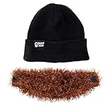 Beard Head Bushy Biker Beard Beanie - Funny Knit Hat w/Fake Beard Facemask