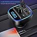 Naouis Bluetooth FM Transmitter For Car, FM Radio Transmitter Bluetooth 4.2 with Hands Free Calling, 2 USB Ports, USB Drive and Micro SD Card Slot