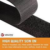 VELCRO Brand Fabric Adhesive Tape Stick On No Sew Black 19mm x 60cm view 2