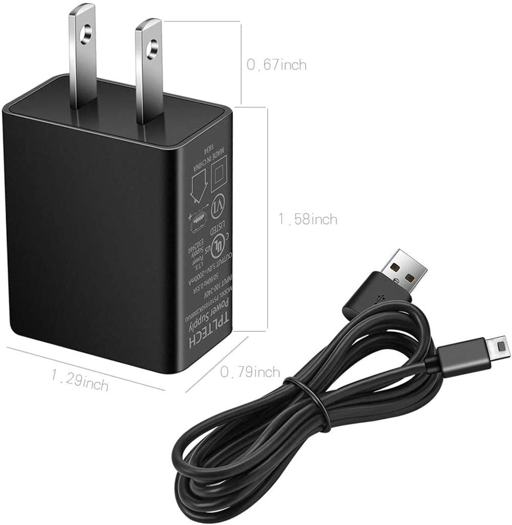 TPLtech Charger for TI-84 Plus CE Graphing Calculator, TI-Nspire CX/CX CAS, TI84 Plus CE Color/C Silver Calculators - 5FT Charger Cable