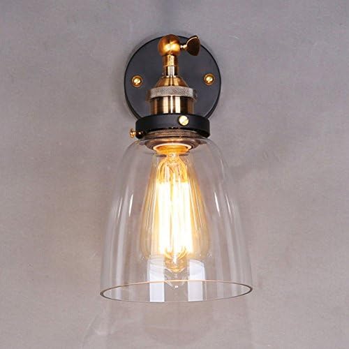 Adjustable Industrial Wall Sconce Vintage Wall Lamp Glass Outdoor Wall Light Antique Balcony Edison Bulb Lamps