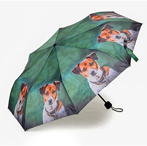 Country Matters Folding Collapsing Handbag Umbrella - Amber the Jack Russell