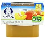 Gerber 1st Foods Peaches, 2.5 Ounce Tubs, 2 Count (Pack of 8)