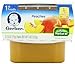 Gerber 1st Foods Peaches, 2.5 Ounce Tubs, 2 Count (Pack of 8)