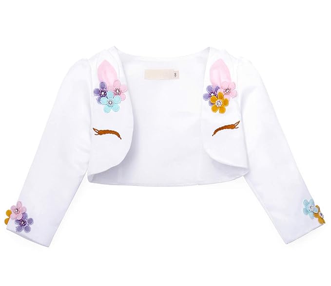 girls unicorn cardigan