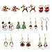 Christmas Stud Earring Set - 10 Pairs Hypoallergenic Christmas Gifts Holiday Festive Jewelry for Women Teens Girls Cute Dangle Earrings