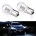 ZITRADES(TM) 2PCS BA15S S8 16SMD 3014 LED Waterproof Bulb 12V AC/DC for Boat, RV, Car -Warm White