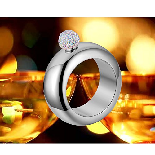 image for Qingo Bracelet Flask Bangle Hip Flask Stainless 304 Steeland Hip Flask