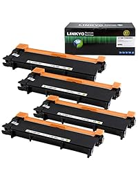 LINKYO - Cartucho de tóner compatible para Brother TN660 TN-660 TN630 (negro, alto rendimiento, 4 unidades)