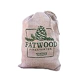 Better Wood Products Fatwood Firestarter Burlap Bag, 10-Pounds