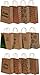 Kraft Holiday Gift Bags, foil hot-Stamp Designs, 12 Large Bags in Assorted Christmas Prints (Multi-Colored)