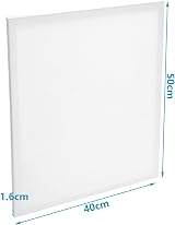 ASelected 6Pcs Art Canvas 40x50cm Cotton White Blank Canvases for Painting view 2