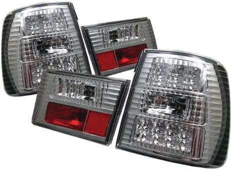 Redlines TL-BE3488-LED-CH Chrome Medium LED Tail Light for BMW E34 5-Series '88-'95 - Pair