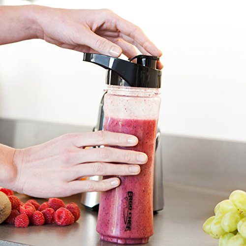 Ergo Chef My Juicer II Personal Juicer Smoothie Blender 300-Watt Stainless Steel (Personal Blender w/Grinder and Extra Sports Bottle)