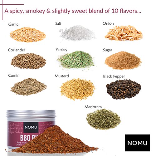 NOMU Spicy Seasoning Trio Set PeriPeri, Mexican & Cajun (3pack) Premium Blends of Herbs