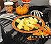 Juvale Halloween Plates and Napkins Party Supplies - 144-Piece, Serves 24, 9 in Plates, 6 oz Cups, 6.5 in Napkins & Black Cutlery - Halloween Party Supplies - Jack-O-Lantern Plate Set