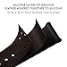 Hybrid Leather Sports Band Compatible with Apple Watch 42mm 44mm Luxury RUCHBA Comfort Practicality Sweatproof Silicone+Leather Replacement Straps Compatible with iwatch Space Black 4 1 2 3 Dark Brown