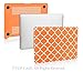 TOP CASE Quatrefoil/Moroccan Trellis Orange Rubberized Hard Case Compatible Older Generation MacBook Air 13