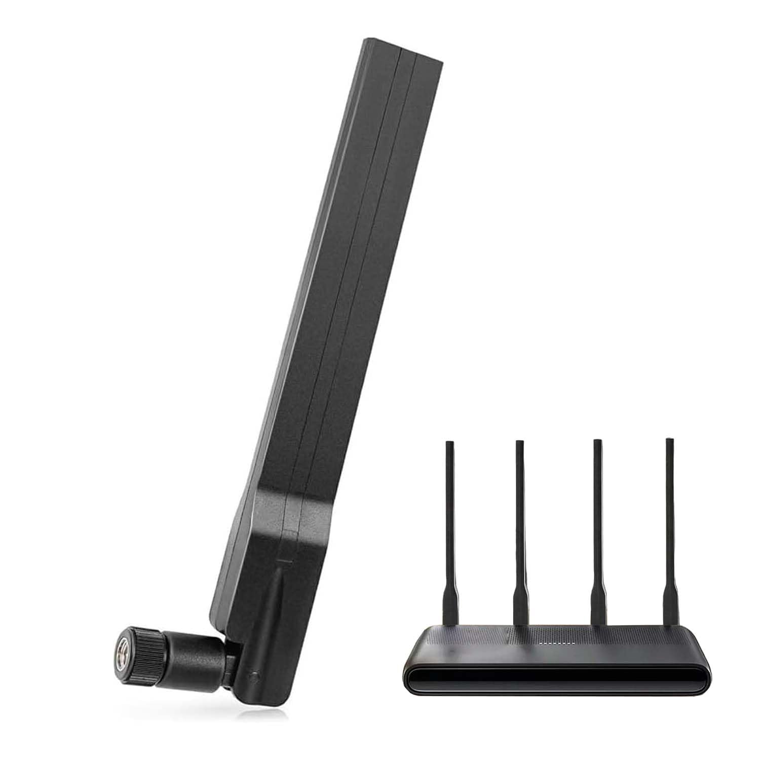 Maswell 5G 4G+ LTE Antenna SMA-Male Indoor, 600-6000MHz 2dBi Not for Speed Competition (SMA-Male)