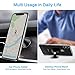 Magnetic Phone Car Mount Adhesive - FLOVEME 360° Rotate Magnet Cell Phone Holder for Car Panel Dashboard Hands Free Magnetic Phone Mount Compatible for iPhone Samsung and Most Mobile Phones (Black)