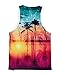 INTO THE AM Coastal Dreams Men's Sleeveless Tank Top Shirt (Medium)