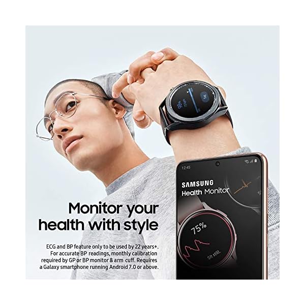 Samsung Galaxy Watch 3 Stainless Steel 45 mm Bluetooth Smart Watch - Mystic Black (UK Version)