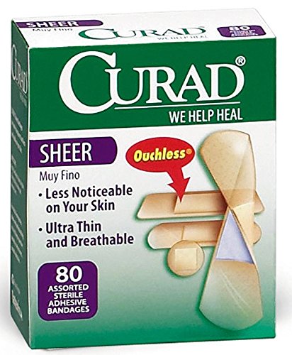 Medline CUR45243Z Curad Adhesive Bandages, Sheer (Box of 1)