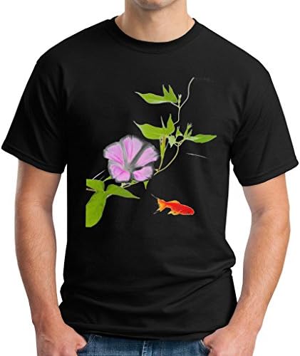 Fashion Tee Men's Short Sleeve Tee Aquaponic Cheap Cool Shirts For Men Black ize Large