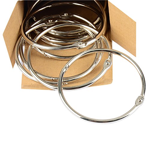 Pawfly Large Loose Leaf Binder Rings Book Ring, 2 Inch and 3 Inch, 24 Pieces Pawfly Large Loose Leaf Binder Rings Book Ring, 2 Inch and 3 Inch, 24 Pieces