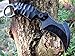 Canku C1697 Tactical Knife Fixed Blade D2 Steel G10 Handle, karambit Fixed Blade Knife with Kydex Sheath,Outdoor Survival Claw Tactical Teeth Knife,Camping EDC Tools