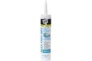 DAP Alex Fast Dry Acrylic Latex Plus Silicone Caulk, 10.1 Ounce, (12Pack)