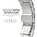 MoKo Compatible Band Replacement for Apple Watch 38mm 40mm Series 4/3/2/1, Stainless Steel Metal Replacement Smart Watch Strap Bracelet - Silver (Not Fit iWatch 42mm 44mm)