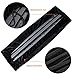 Piano Keyboard Cover, Stretchable Velvet Dust Cover with Adjustable Elastic Cord and Locking Clasp for 61 Keys Electronic Keyboard, Digital Piano, Yamaha, Casio, Roland, Consoles and more(Black)
