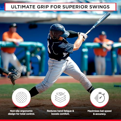 Grip-N-Rip II Softball Bat Taper Non-Slip Ergonomic Grip for Secure Hold Durable & Long-Lasting Easy Installation Fits Most Softball Bats Ideal for Enhanced Comfort & Performance