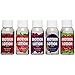 Doc Johnson Motion Lotion Elite - 5 Flavor Sampler Pack - Flavored Body Glides - Free of Paraben, Glycerin, Sugar, and Dye - pH Balanced - Clear 1 Fl Oz (Pack of 5)