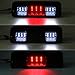 Partsam Third Brake Light for 2004 - 2008 Ford F-150 F150 Smoke Lens Red/White LED Rear High Mount Third 3RD Brake Stop Tail Cargo Roof Light Lamp