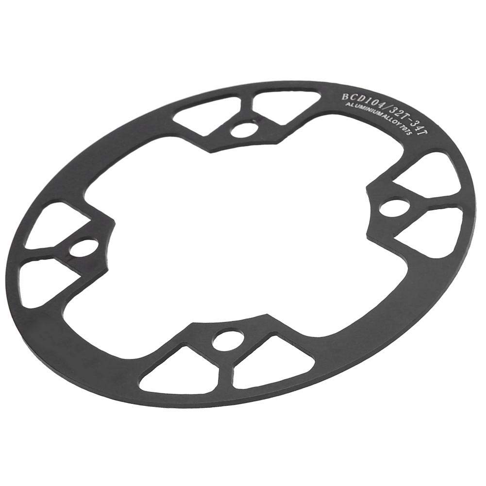 Roberee Bike Chain Guard Protector, 32-34T Aluminum Alloy Bike Chainwheel Crankset Protection Cover Chain Ring Guard For Mountain Road Bicycle