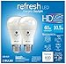 GE Lighting Refresh LED Light Bulbs, HD Light, 10 Watt (60 Watt Equivalent) Daylight, A19 General Purpose Bulbs, Medium Base, Dimmable (2 Pack)