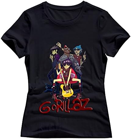 Gorillaz Custom Women's T Shirt Black XL By EAPIS