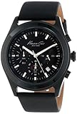 Kenneth Cole New York Men's KC1901 Dress Sport Round Black IP Case Chronograph Watch