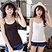 Flyou 2pcs Lady Lace Clip-on Mock Camisole Bra Insert Overlay Modesty Panel vest