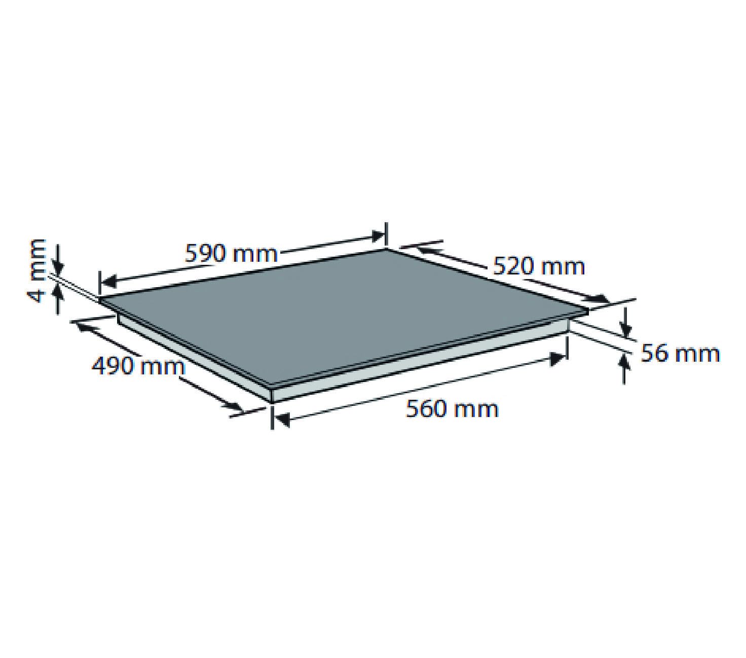 Privileg PS F 71Q60 NE Induktions-Kochfeld 60cm/Booster-Funktion/Touch-Control-Steuerung/Kindersicherung/rahmenlos/4 Induktions-Kochzonen, mit Turbostufe/Timer/Abschaltautomatik 4