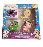 Neon Star by Tokidoki - NEON STAR UNICORNO SQUAD SET 4 Pack - Includes Celeste, Hana, Sam and 1 Mystery