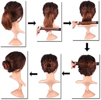 Bullidea Women Girls Kids Magic Hair Bun Maker Tool Hair Styling