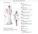 KevinsBridal Lace V Neck Wedding Dress Illusion Chiffon Beach Wedding Gown Straps Ivory Size 12