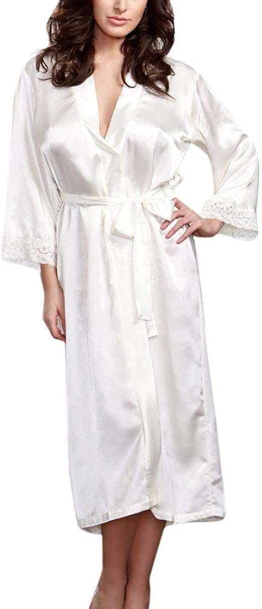 Abito Da Sposa Donna Kimono Corto Donna VOGUEMAX Raso Setoso