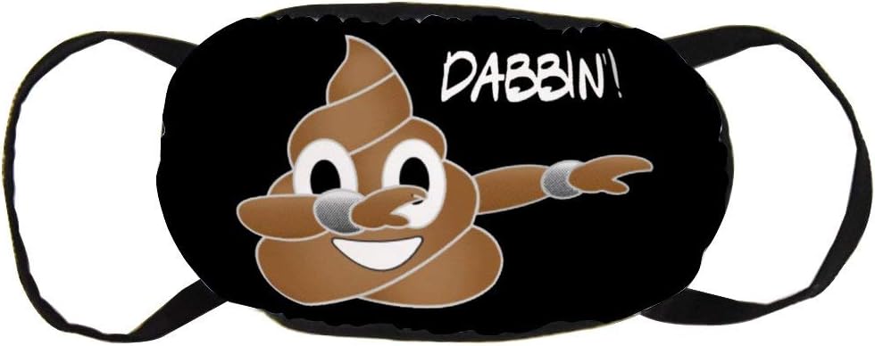 Funny Dabbing Poop Emoji Cotton Windproof mask Pure Cotton Respirator